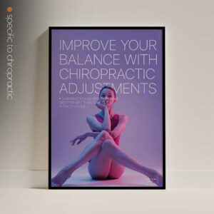 Ballet and Chiropractic. Sports poster from educare.design