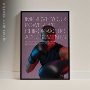 Boxing and Chiropractic. Sports poster from educare.design