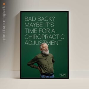 Bad Back? Chiropractic artwork from www.educare.design