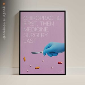 Chiropractic first! Chiropractic artwork from www.educare.design