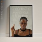 heal better with chiropractic. Chiropractic artwork from www.educare.design