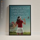 Golf and Chiropractic. Chiropractic artwork from www.educare.design