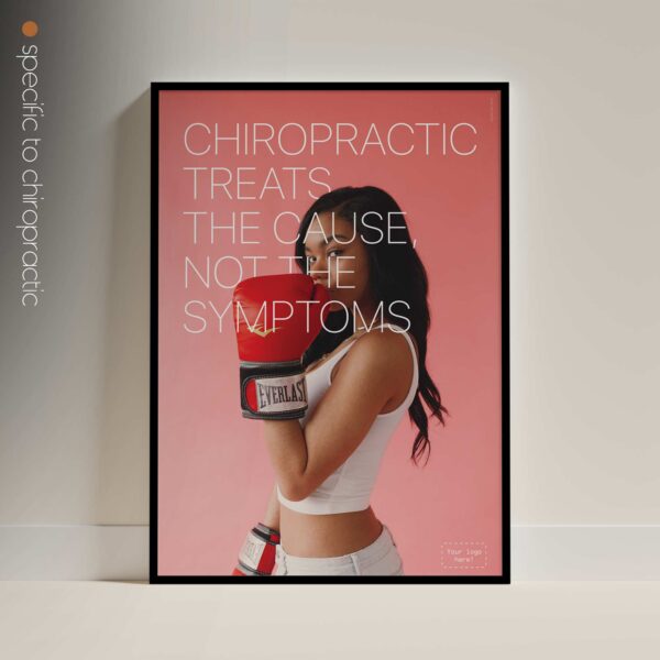 Chiropractors treat the cause! Chiropractic artwork from www.educare.design