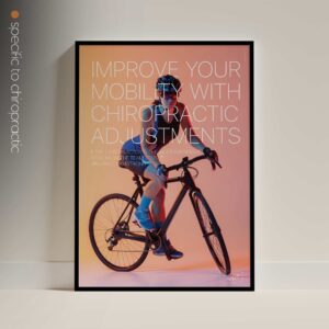 Cycling and Chiropractic. Sports poster from educare.design