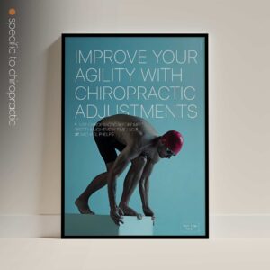 Swimming and Chiropractic. Sports poster from educare.design