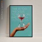 Time is precious. Chiropractic poster from educare.design