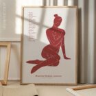 Abstract Anterior Muscular System anatomy chart for clinics