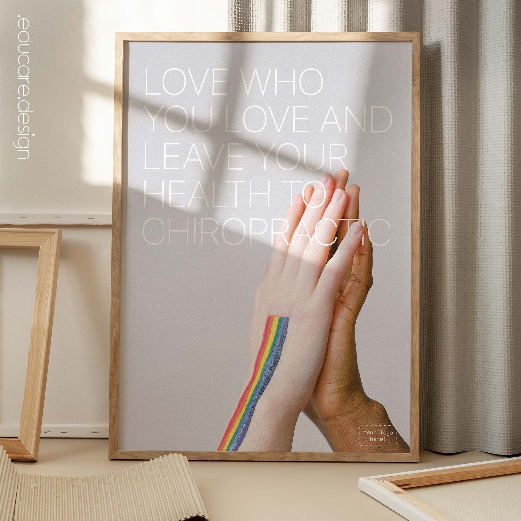 Love & Chiropractic. Poster from www.educare.design