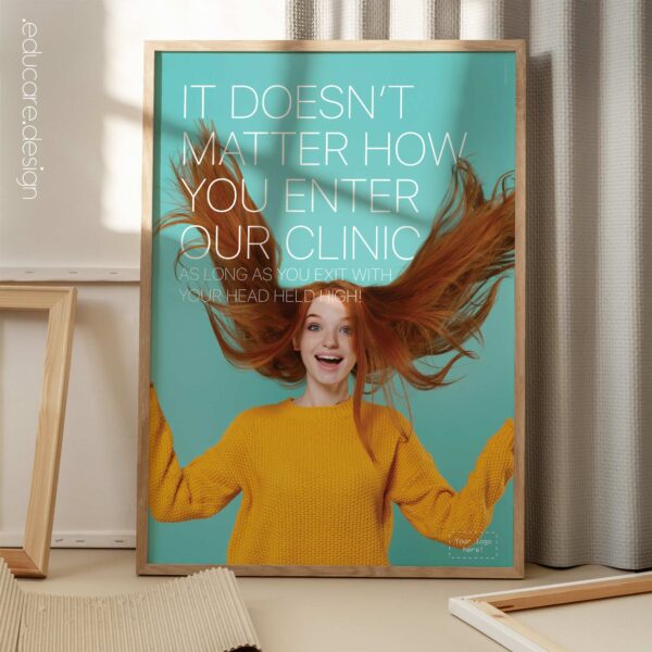 Head Held High. Wellness poster from www.educare.design