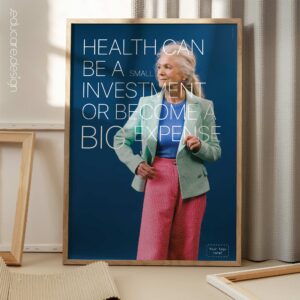 Invest in health. Poster from www.educare.design