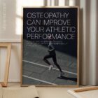 Running & Osteopathy. Osteopathic poster from educare.design