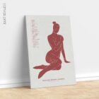 Abstract Anterior Muscular System anatomy chart for clinics