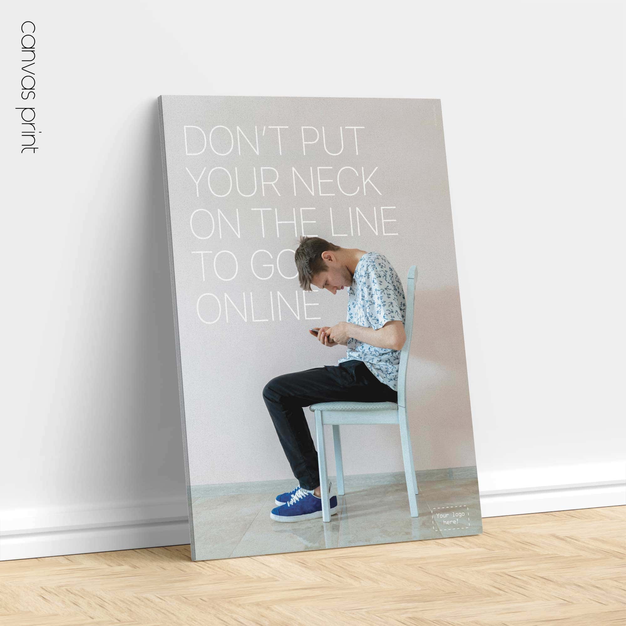 Online-Ausschnitt. Körperhaltung Kunstwerk von www.educare.design