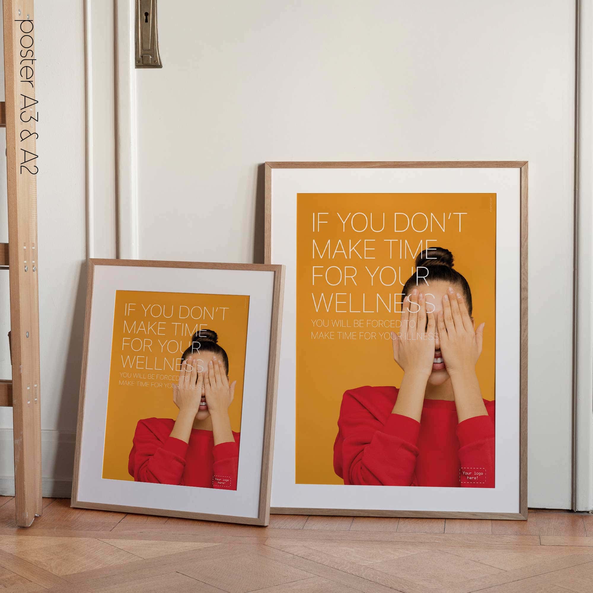 Make time for wellness! Wellness poster from www.educare.design