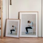 Online-Ausschnitt. Körperhaltung Kunstwerk von www.educare.design