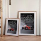 Formula One & Osteopathy. Osteopathic poster from educare.design