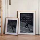 Running & Osteopathy. Osteopathic poster from educare.design