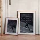 Running and Osteopathy anatomy chart for clinics