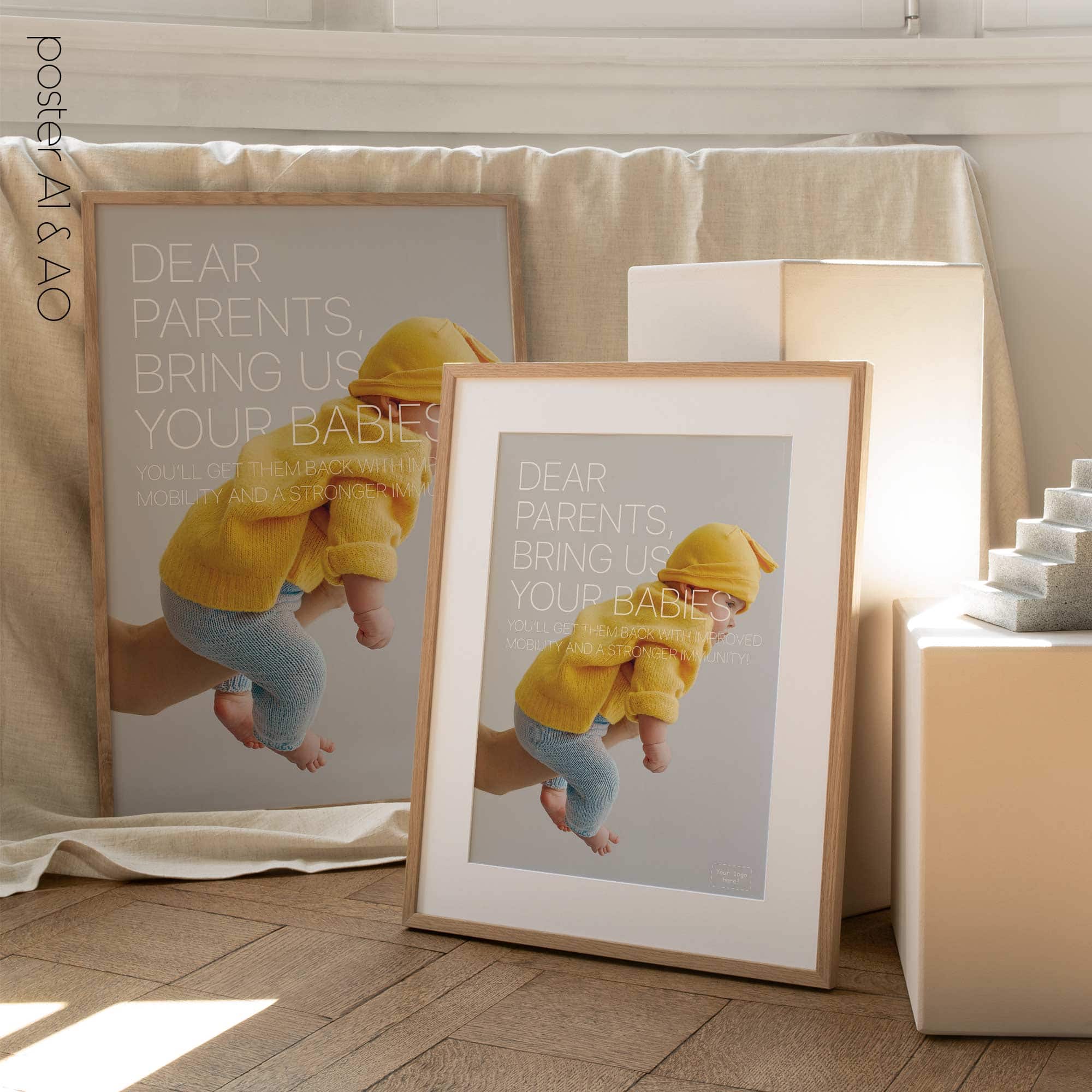 Bring us Babies. Preventive care poster from www.educare.design