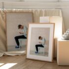 Online-Ausschnitt. Körperhaltung Kunstwerk von www.educare.design