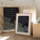 Running and Osteopathy anatomy chart for clinics