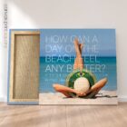 Day on the Beach. Physiotherapy poster from educare.design