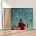 Golf & Chiropractic. Sports poster from educare.design