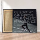 Running & Osteopathy. Osteopathic poster from educare.design