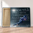 Speed Skating & Chiropractic. Sports poster from educare.design