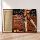 Tennis and chiropractic. Adjustments improve flexibility.