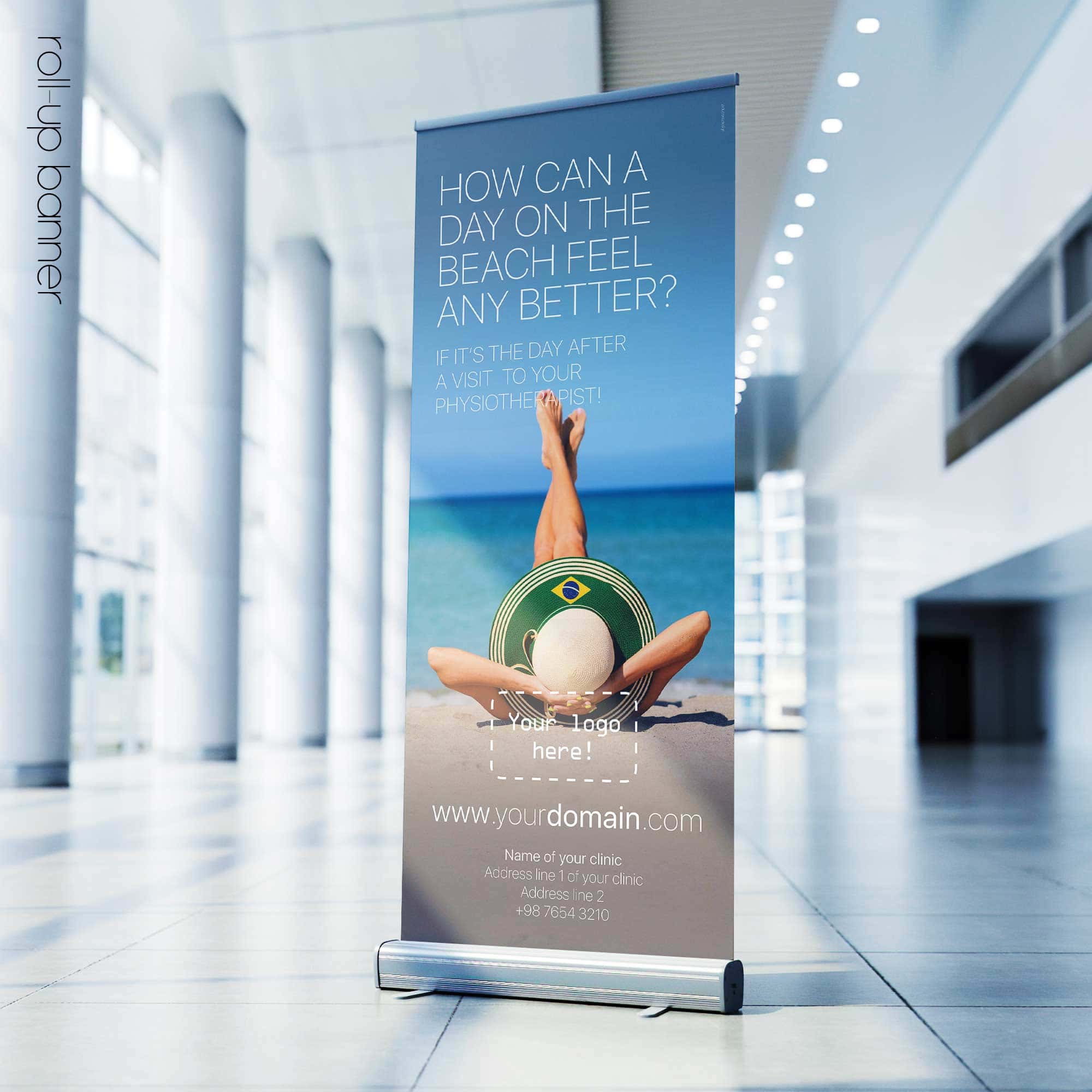 Promoting physiotherapy! Rollup banner version.