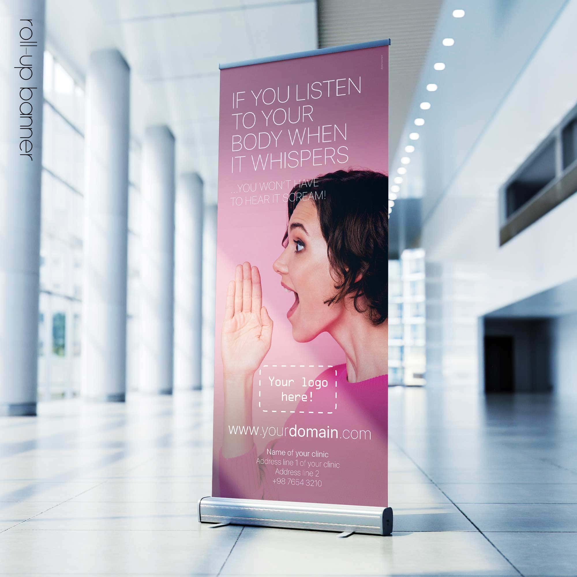 Whisperer; rollup banner version