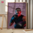 Boksning og Kiropraktik anatomidiagram til klinikker