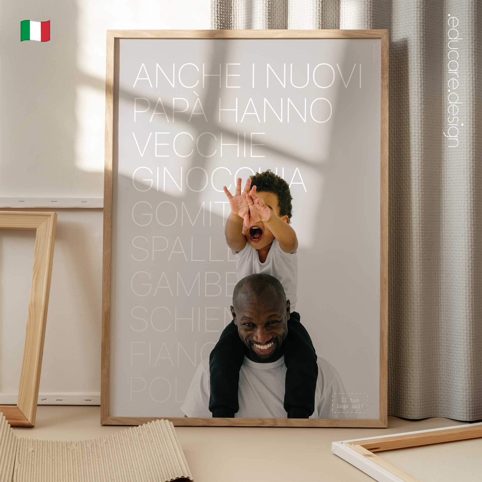 Anche i neo-papà. Poster per una salute migliore da www.educare.design