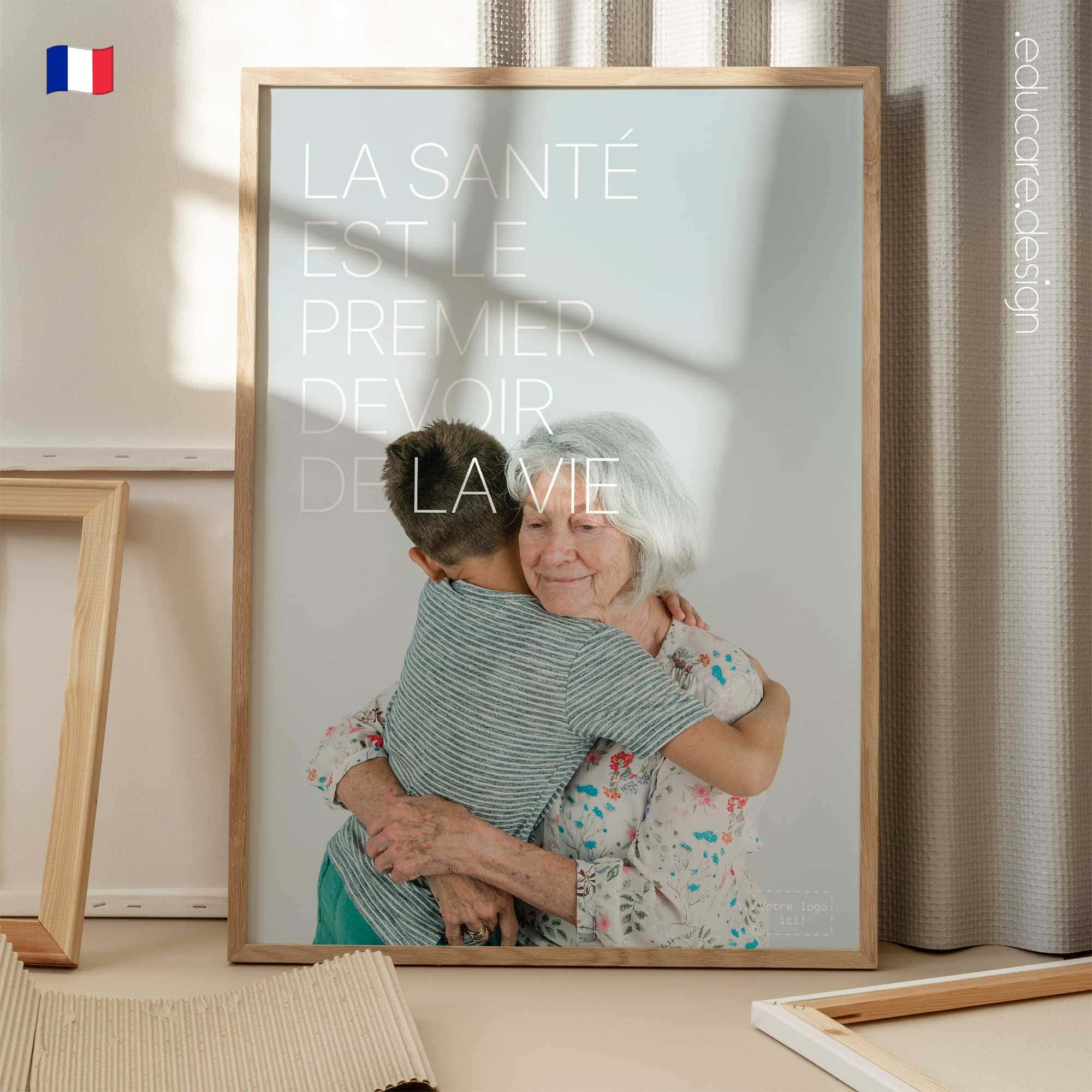 La santé est le premier devoir de la vie. Affiche de www.educare.design