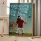 Golf og Kiropraktik anatomidiagram til klinikker