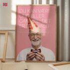 Motivational physiotherapy poster promoting healthy ageing, movement and active living.