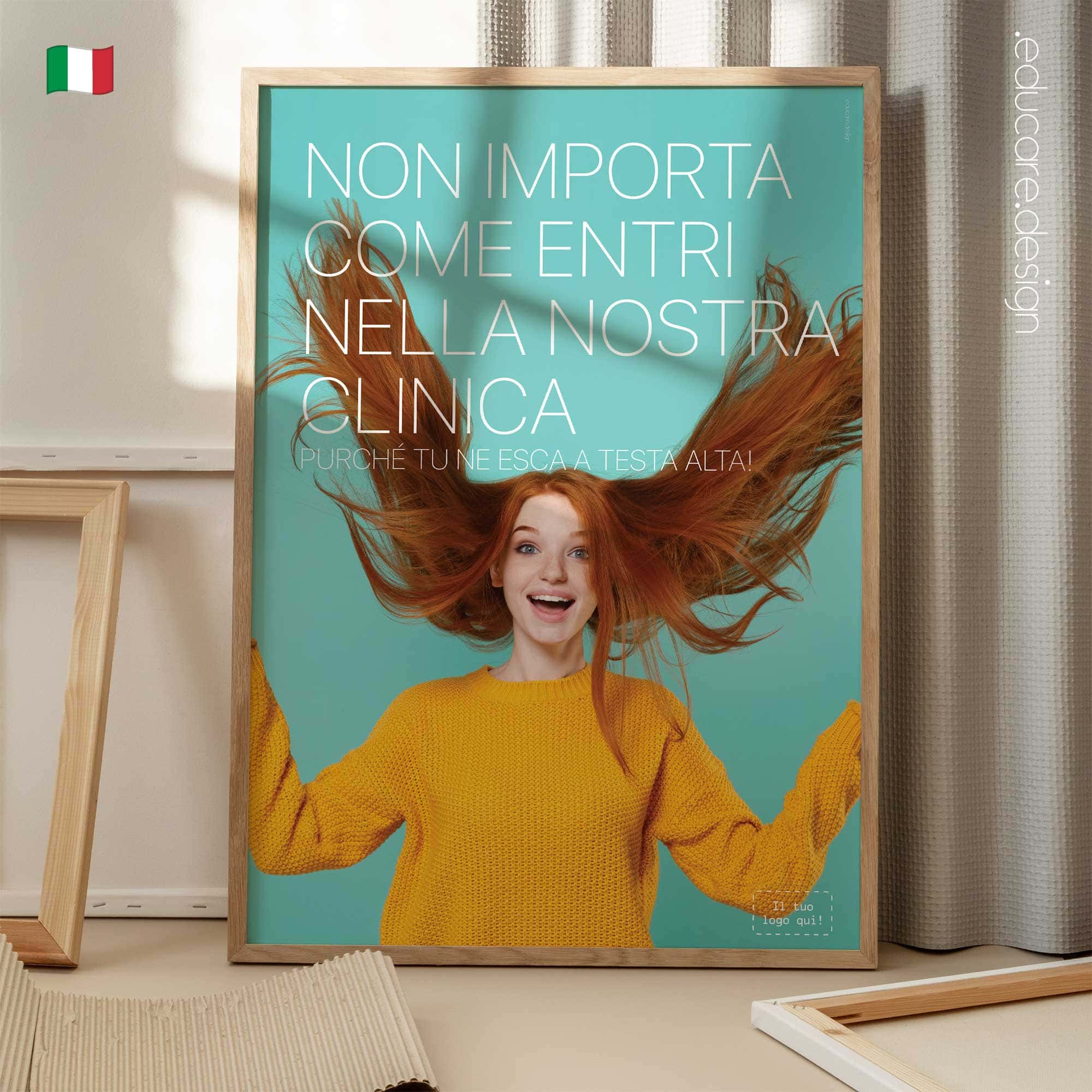 A testa alta. Poster sul benessere da www.educare.design