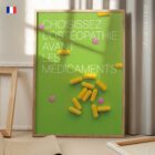 Ostéopathie Avant les Médicaments planche anatomique pour cabinets et cliniques