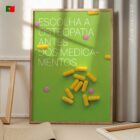 Osteopatia antes dos Medicamentos diagrama anatómico para clínicas e consultórios