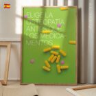 Osteopatía Antes que Medicamentos lámina anatómica para clínicas y consultas
