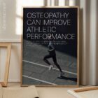 Running and Osteopathy anatomy chart for clinics