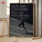 Løb og Osteopati anatomidiagram til klinikker