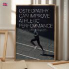 Running and Osteopathy anatomy chart for clinics
