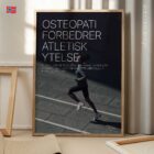Løping og Osteopati anatomidiagram for klinikker