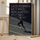 Carrera y Osteopatía lámina anatómica para clínicas y consultas