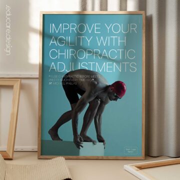 Chiropractic poster featuring a quote from Olympic swimmer Michael Phelps about chiropractic care.