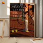 Tenis y Quiropráctica lámina anatómica para clínicas y consultas