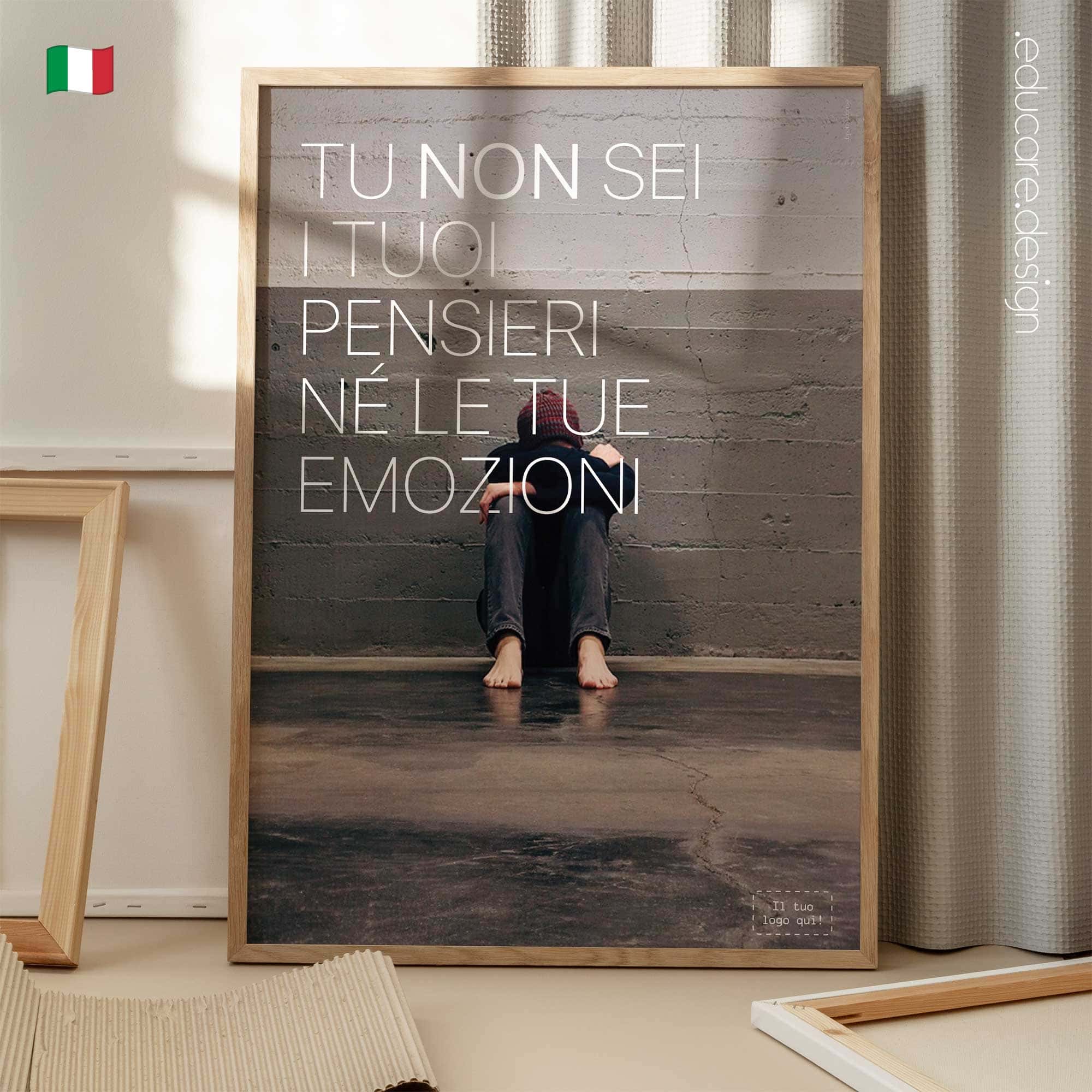 Voi non siete i vostri pensieri o le vostre emozioni. Opere d'arte sulla salute mentale da educare.design