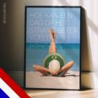 Day on the Beach. Physiotherapy poster from educare.design